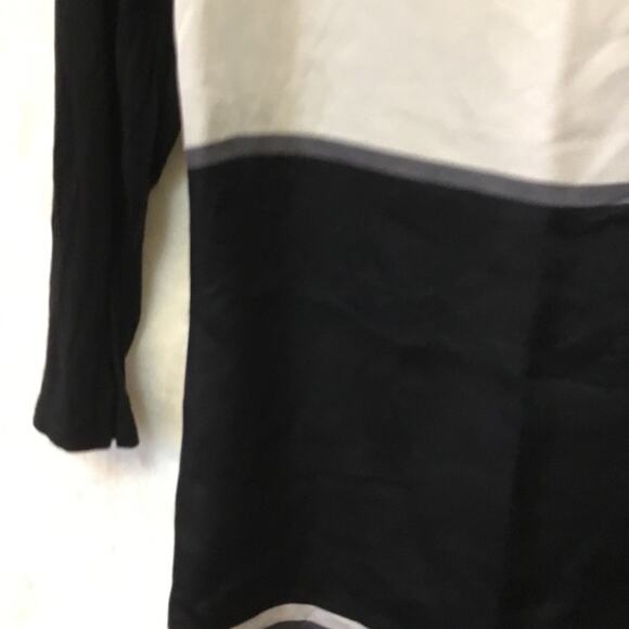 Coldwater Creek Black and Gray Block Long-SleeveTunic - Picture 4 of 15